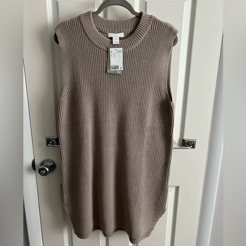 H&M Sleeveless Sweater - Taupe
